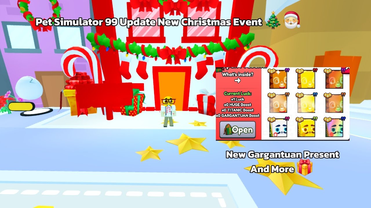 Pet Simulator 99 Update New Christmas Event + New Gargantuan Present And More 🎁🎄🎅