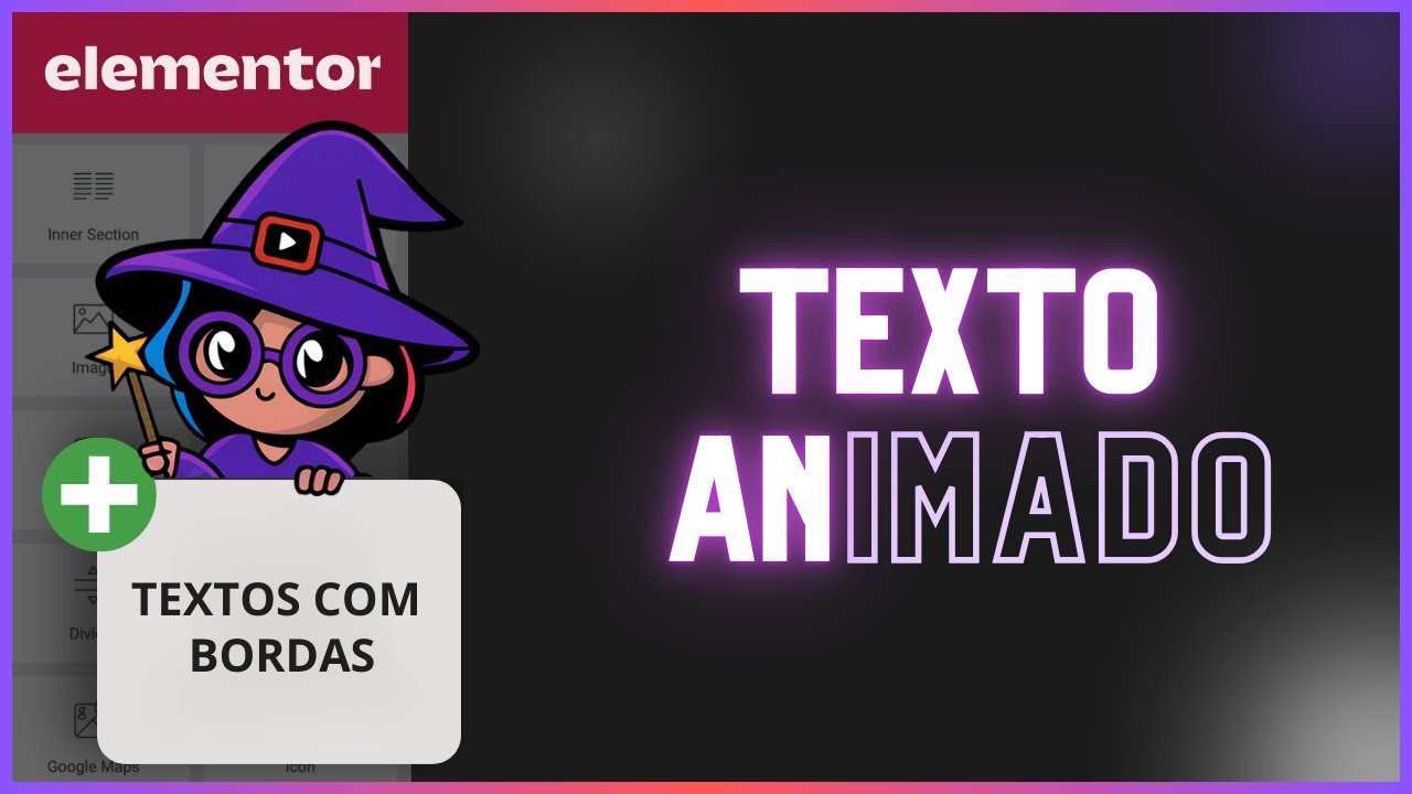 Anima&ccedil;&atilde;o de textos com borda e preenchimento (Elementor e Wordpress)