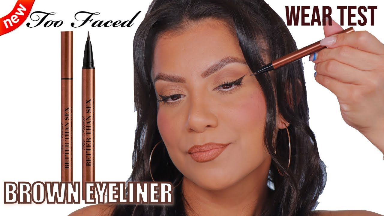 *new* TOO FACED BETTER THAN SEX BROWN EYELINER + TUTORIAL & WEAR TEST  | MagdalineJanet