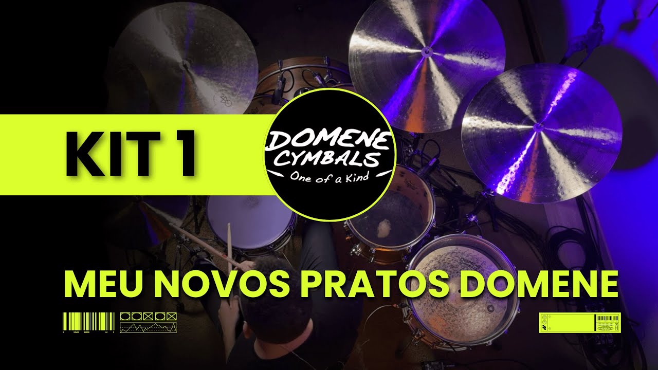 Testando meus NOVOS PRATOS da DOMENE CYMBALS | KIT 1 (GUARDIAN e DANTE)
