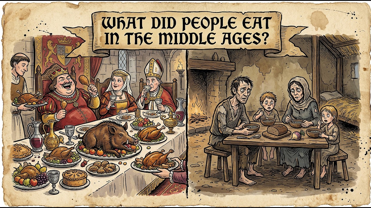 What did people eat in the Middle Ages?#sleephistory