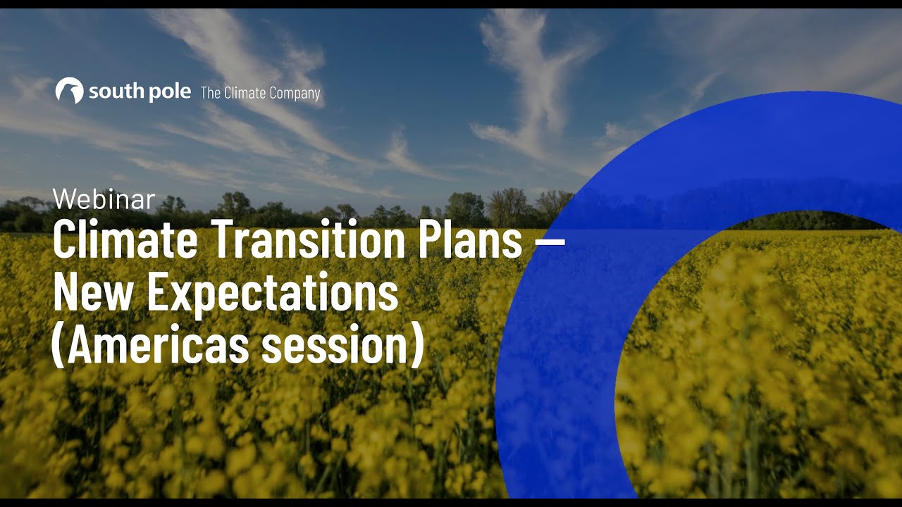 Climate Transition Plans — New Expectations (Americas Session)