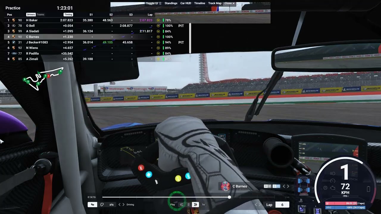 Le Mans Ultimate CotA 4H Testing (2:09.0 with LICO)
