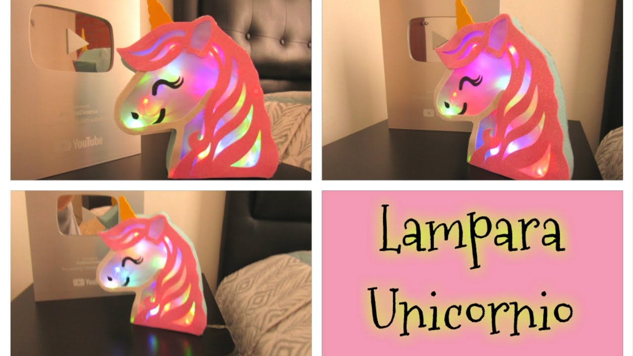 DIY // Haz tu propia lámpara de unicornio fácil y bonita reciclando