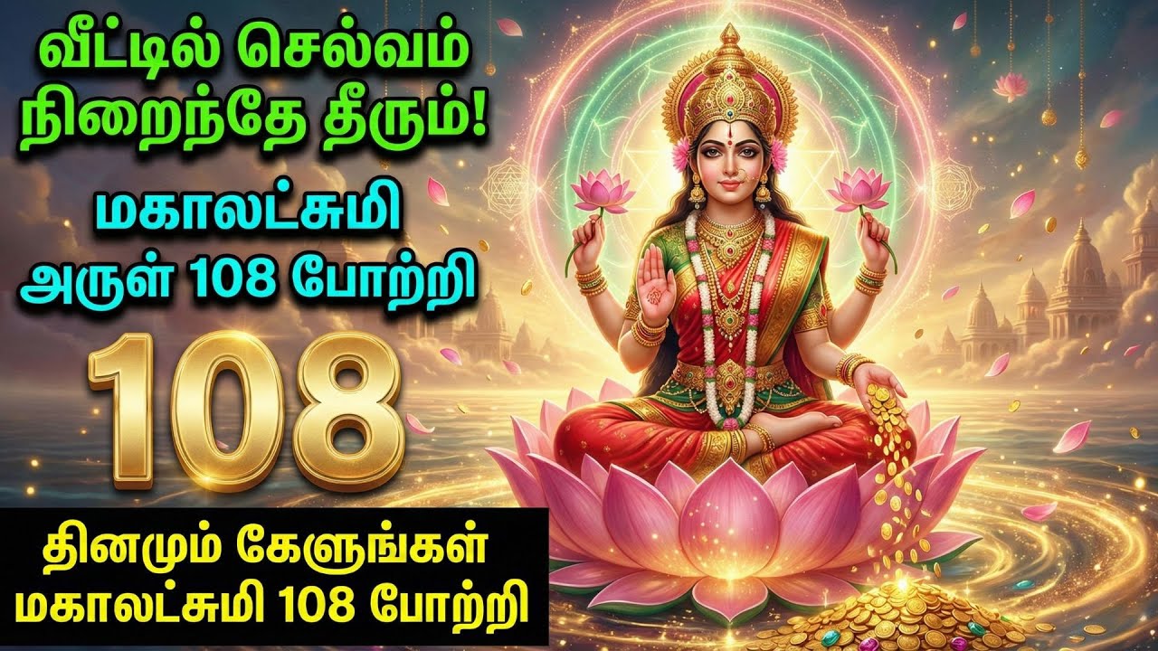 Mahalakshmi 108 Potri 💰 | மகாலட்சுமி அருள் 108 போற்றி | Powerful Money Wealth & Prosperity Chant