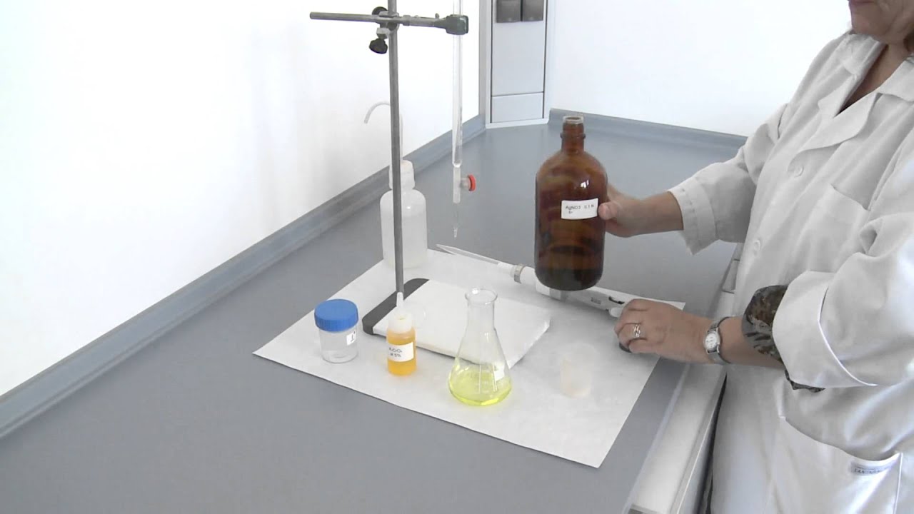 Détermination de chlorure dans l' eau (méthode de Mohr)