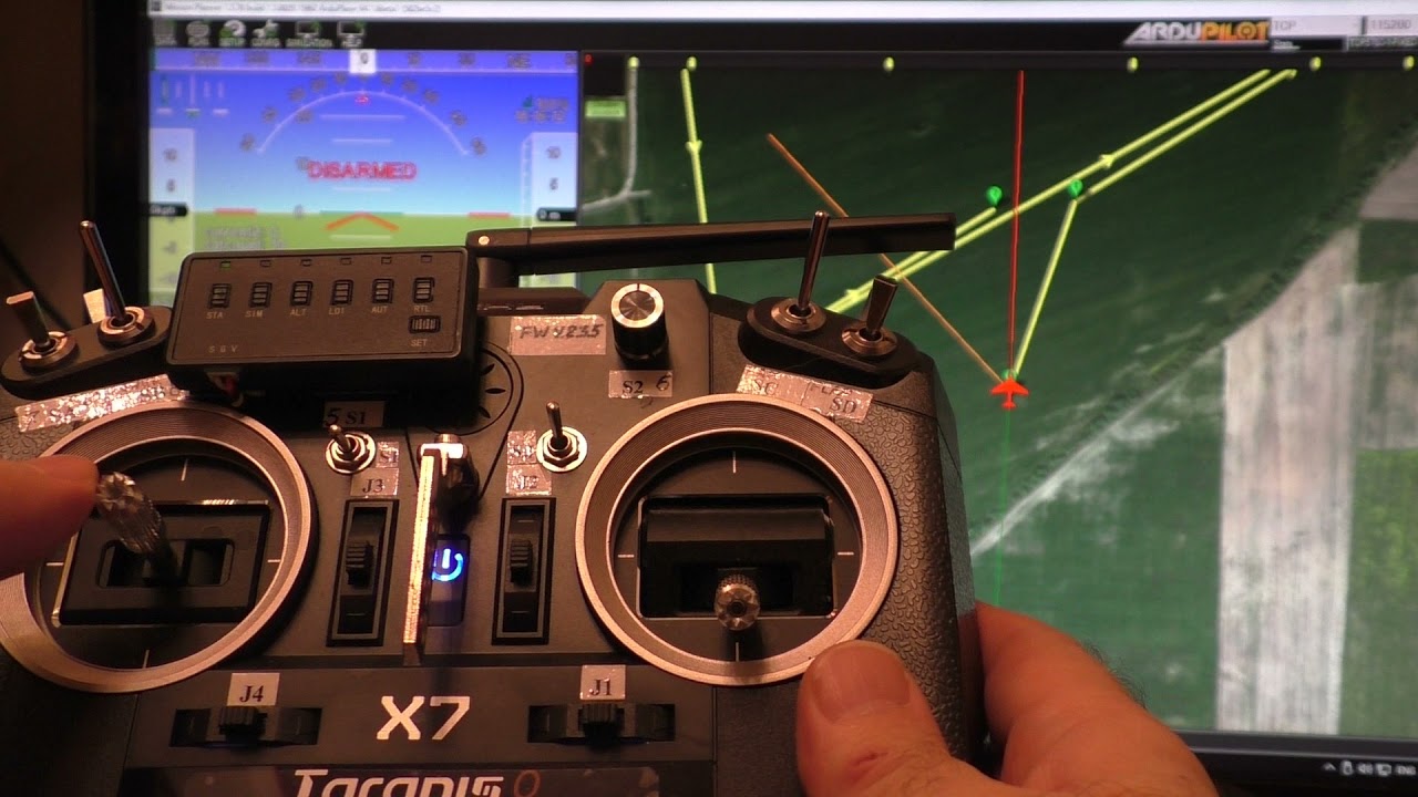 SIMULATION in Mission Planner  andTaranis7Q