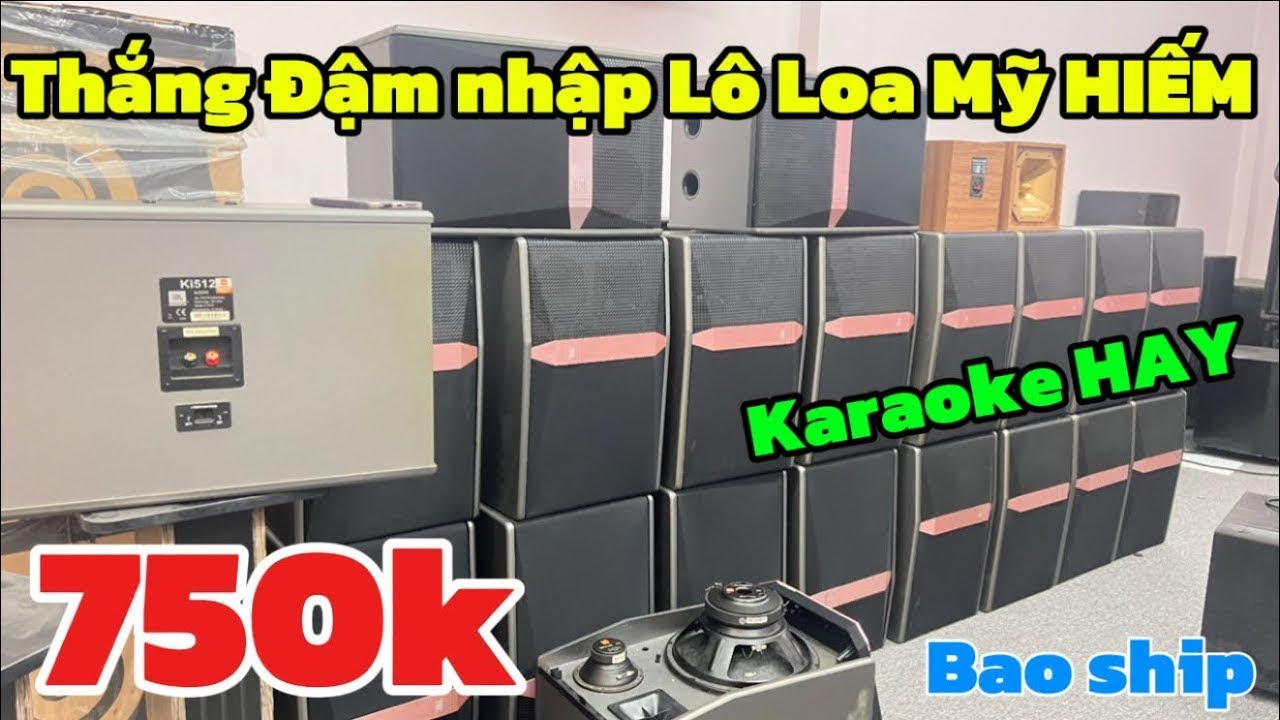 Ăn Đậm Nhập Đc Lô Loa Mỹ Hiếm JBL Giá 750k Hát Karaoke cực hay, JBL KI512 bãi USA hàng độc zin đẹp