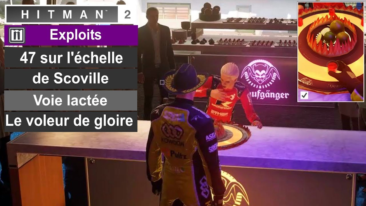 HITMAN 2: 47 sur l'échelle de Scoville + Voie lactée + Voleur de gloire - Miami: La ligne d'arrivée