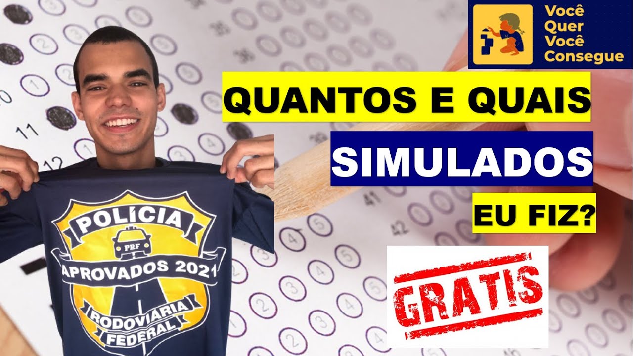 Quantos e quais simulados eu fiz para passar na PF e PRF? ( DE GRAÇA)