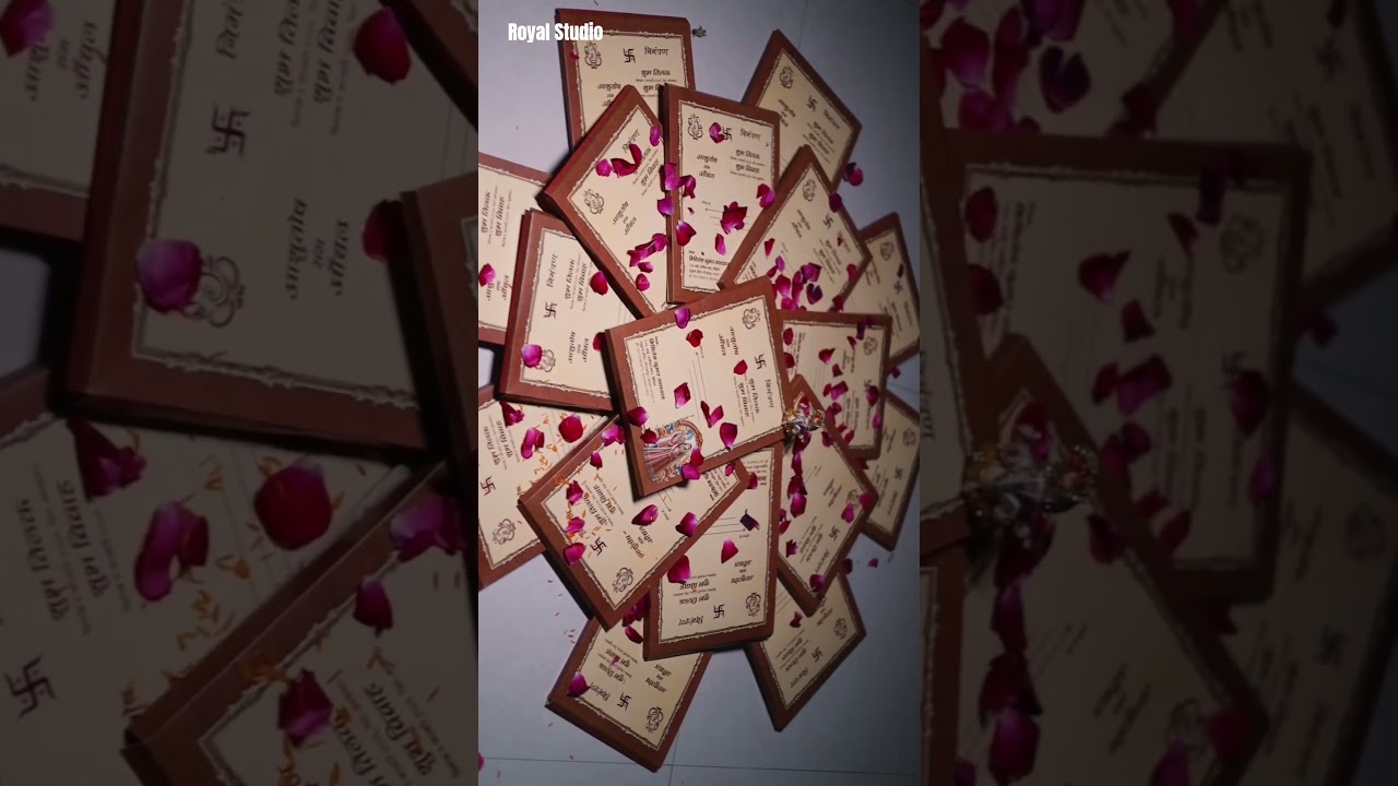 Wedding Card Invitation video Bts Royal Studio Gorakhpur 