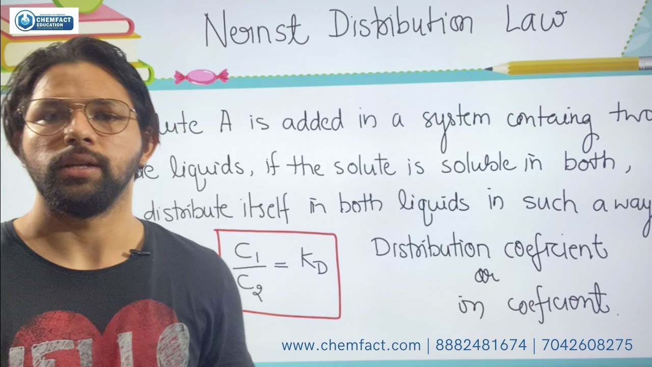 PhaseEquilibrium  lecture 7 | The Nernst Distribution law and Numerical approach