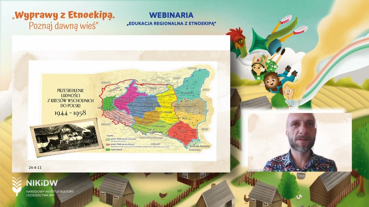 Webinaria „Edukacja regionalna z Etnoekipą” dla województwa lubuskiego.