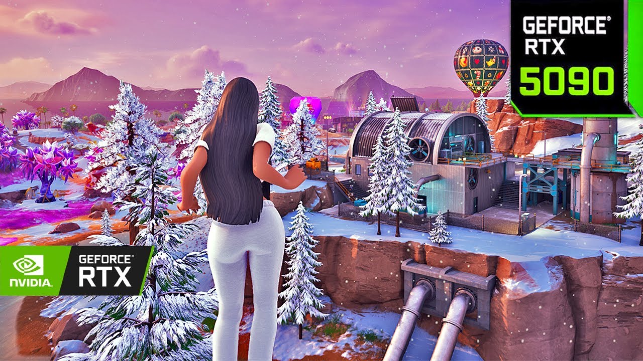 Fortnite Kim Kardashian Skin Gameplay | RTX 5090 4K MAX Graphics + Ray Tracing ON #fortnite
