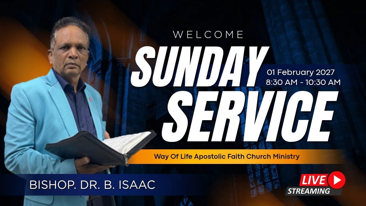 Sunday Service || 01 February 2026 || WLC MINISTRY || Bishop Dr B ISAAC