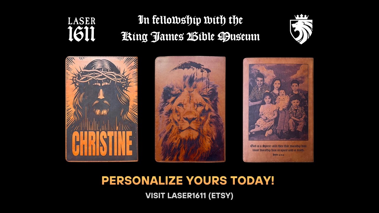 Personalizable 1611 KJB Facsimile w Apocrypha #Laser1611 #KingJamesBibleMuseum