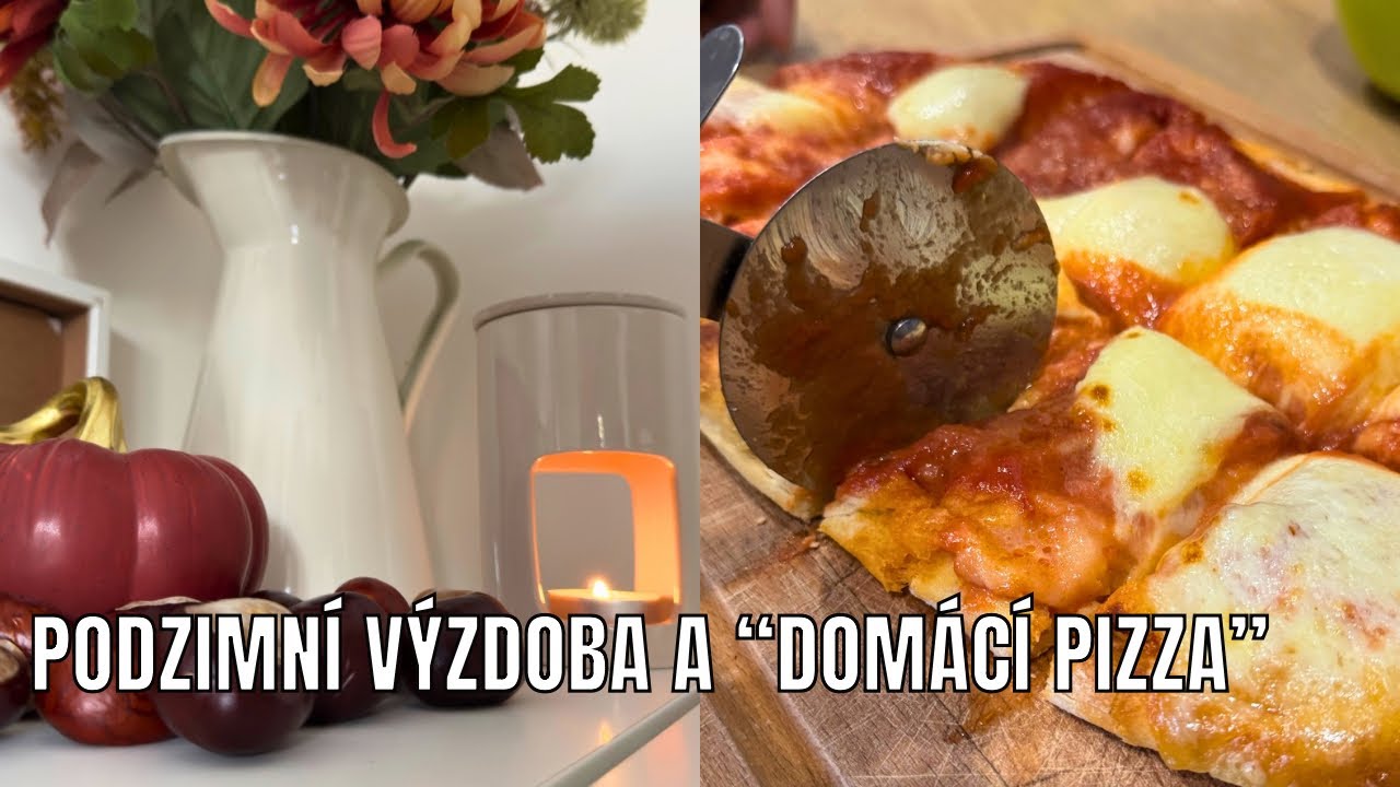 VLOG - recept na domácí pizzu za 5 minut, Halloweenská výzdoba