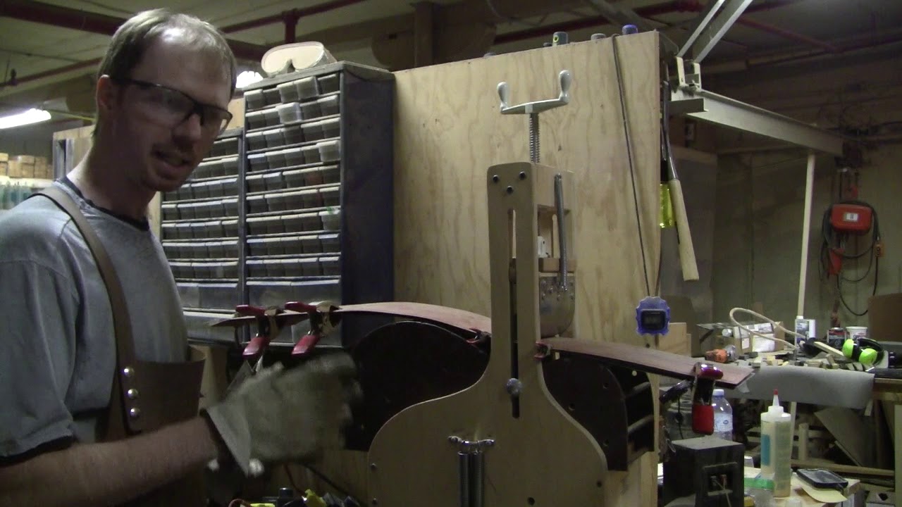 Bending Acoustic Guitar Sides with a Bending Machine.