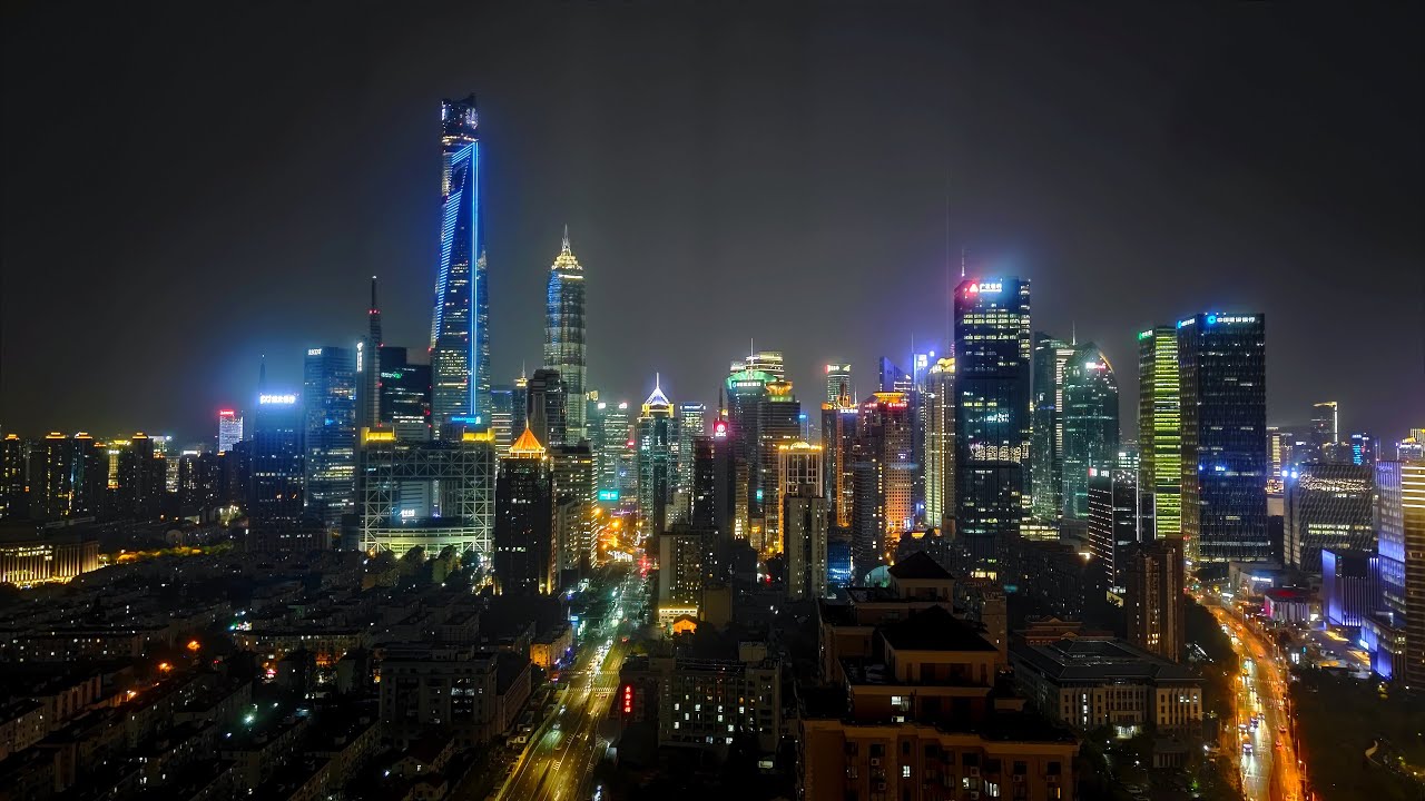【4K】Shanghai Pudong Lujiazui Night Timelapse