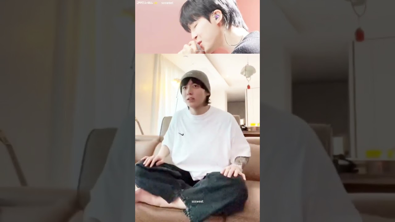 JK live 6 June 2023 - Lee Mujin service April Fool's day with JM - JK's reaction.