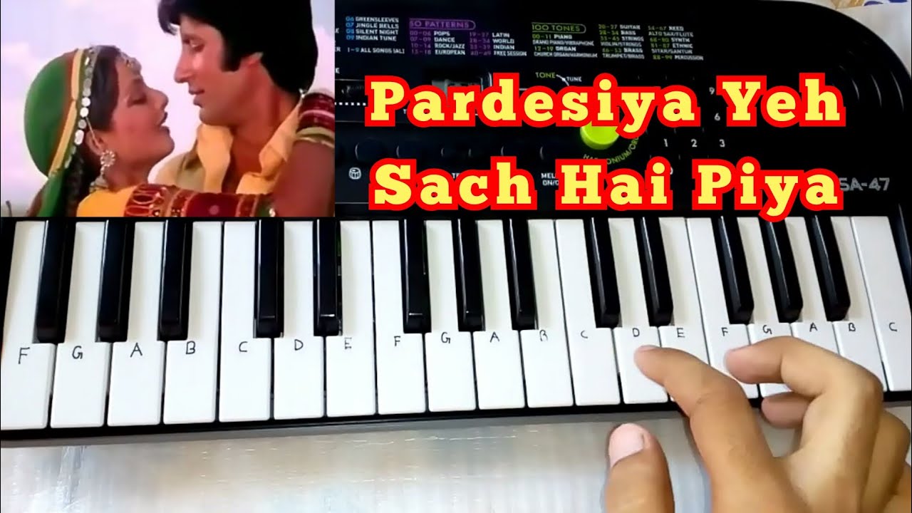Pardesiya yeh sach hai piya Cover song on Piano (Casio Sa 47) by Madan Mali