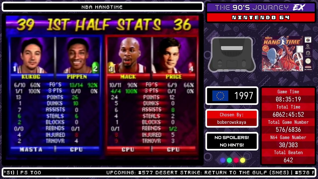 The 90's Journey EX - Game #576: NBA Hangtime (Part 3, Nintendo 64)