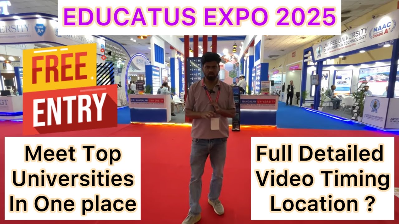 Educatus Expo 2025 || Education Expo 2025 || Delhi Education Expo 2025 || Meet Top Universities