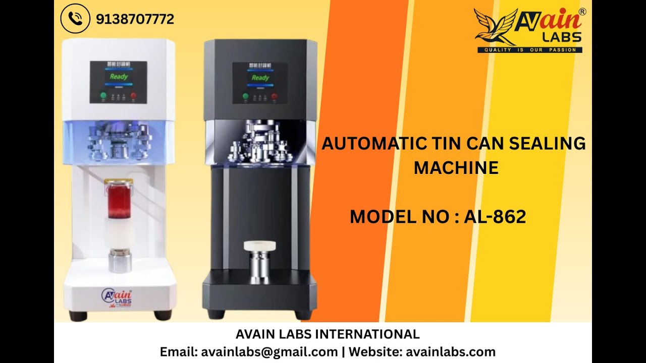 AVAIN LABS AL 862 AUTOMATIC TIN CAP SEALING MACHINE #PharmaPackaging #FMCG #AutomaticSealer