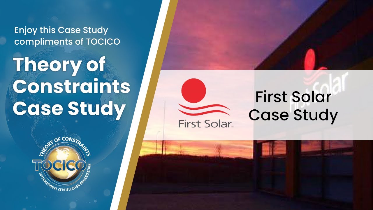 Ray Immelman - First Solar case study