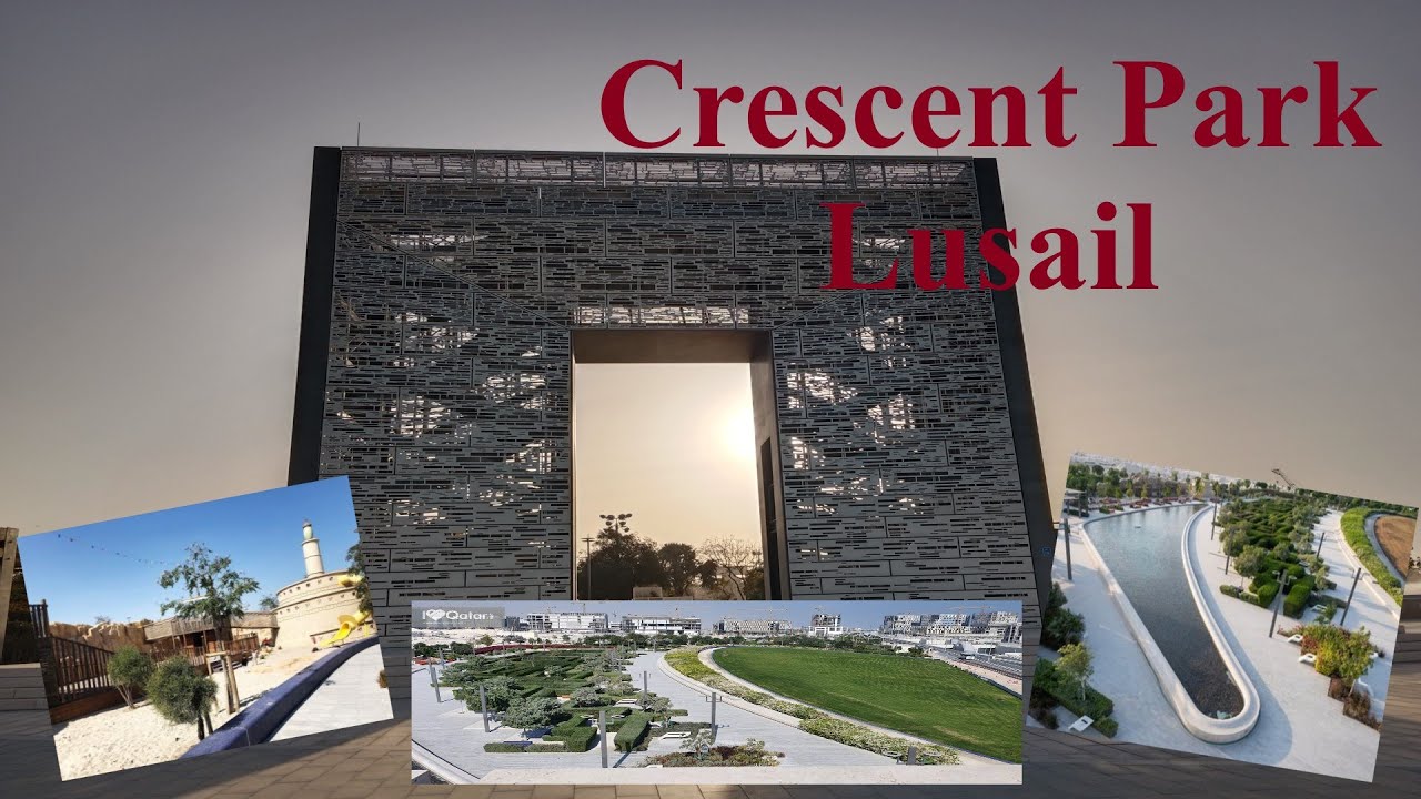 Papuntang Crescent Park in Lusail by Doha Metro & Tram