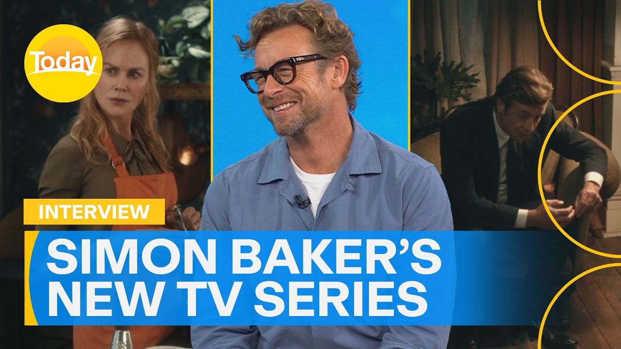 Simon Baker reunites with Nicole Kidman for streaming series 'Scarpetta' | Today Show Australia