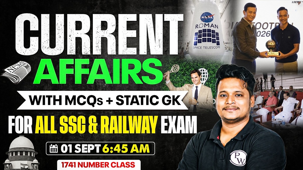 Current Affairs Today | 1st September Current Affairs 2026 | Daily Current Affairs By Raja Sir