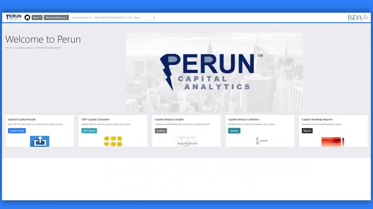 Demo of ISDA's SA Capital Benchmarking Platform
