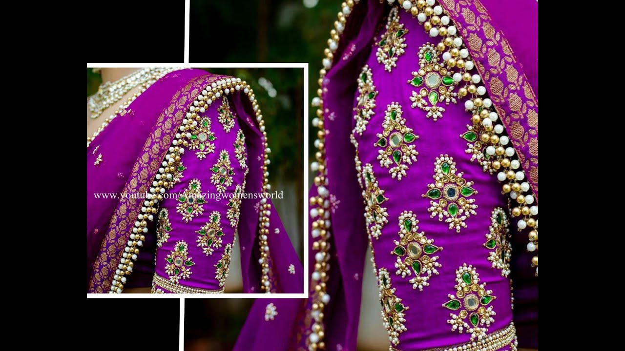 Most Exotic Looking Design making with Normal Stitching Needle - Same Like Aari / Maggam Work