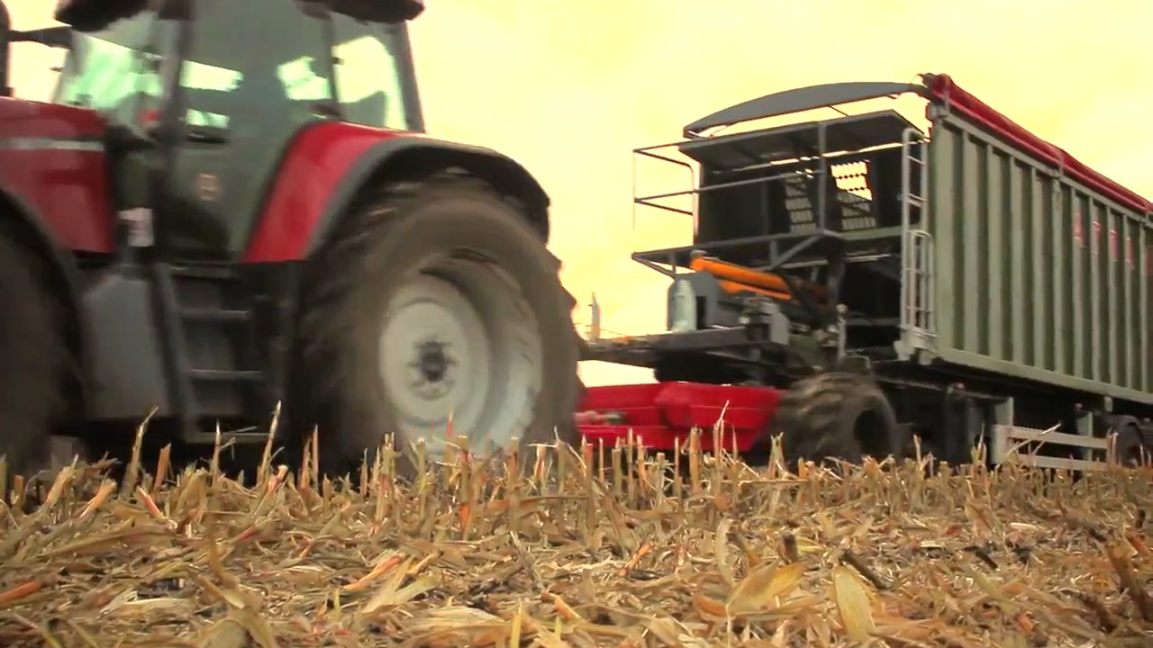 Samochodowa przyczepa ze ścianą  przesuwną AZP 46 «Atlant» , wózek dolly , case IH,