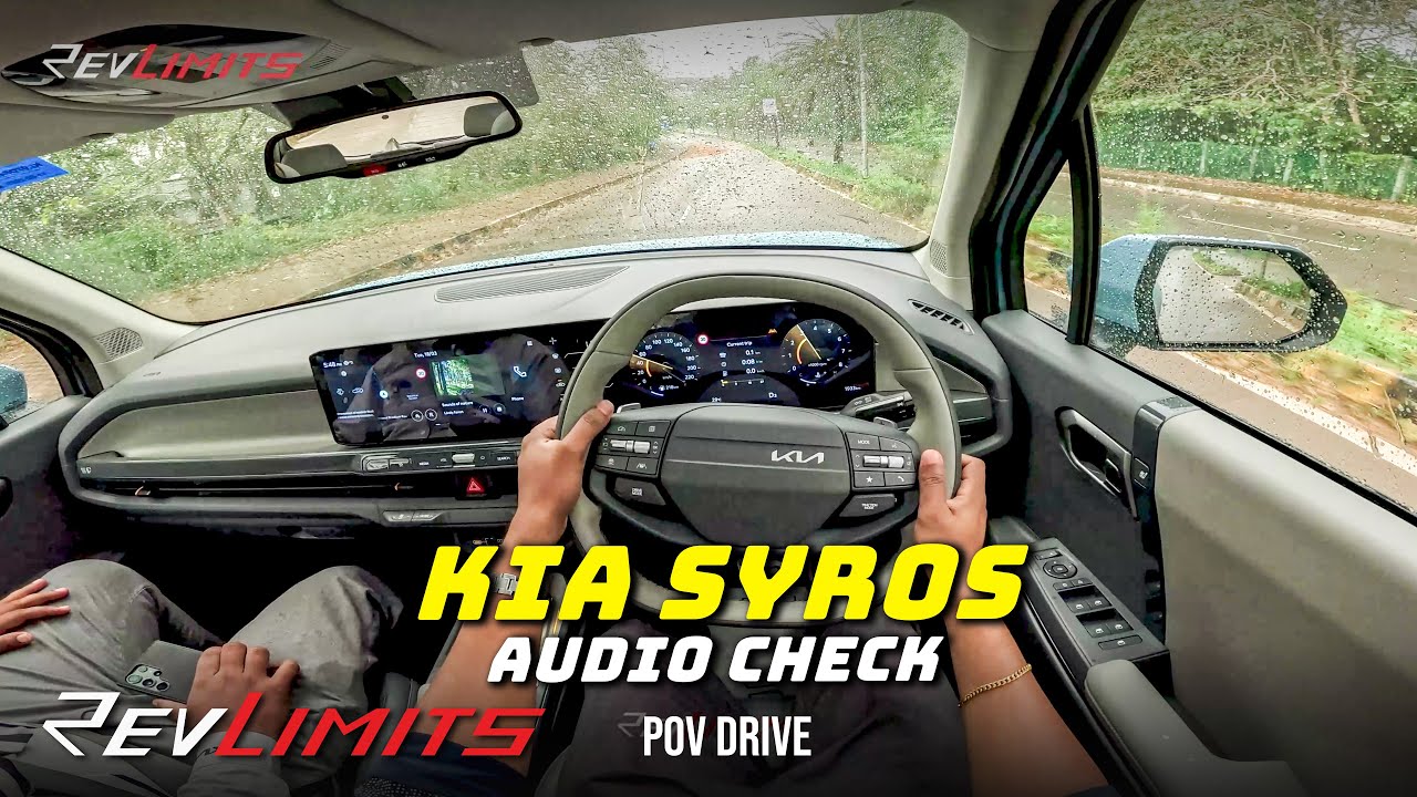 2025 Kia SYROS | Audio check | HTX+(O) 1.0L Turbo DCT | #povdrive #252 | RevLimits | #kiasyros