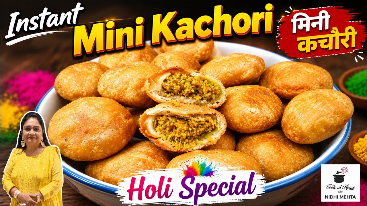 Mini Dry मसाला कचोरी I Moong Dal Kachori I Khasta Mini Kachori Recipe I Khasta Kachori Recipe I 