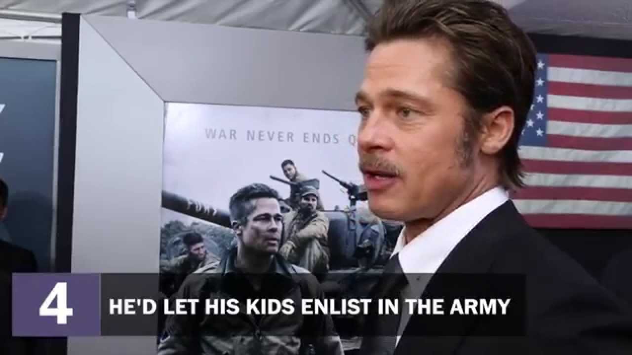 Four things we learned about Brad Pitt at the premiere of 'Fury'