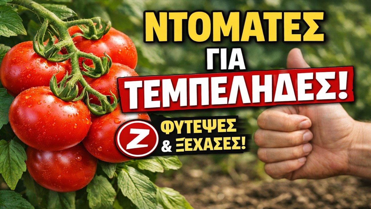 ΝΤΟΜΑΤΕΣ ΓΙΑ ΤΟΥΣ ΠΙΟ... ΤΕΜΠΕΛΗΔΕΣ! 🤫 7 ποικιλίες που μεγαλώνουν μόνες τους. Τις φυτεύεις και τις