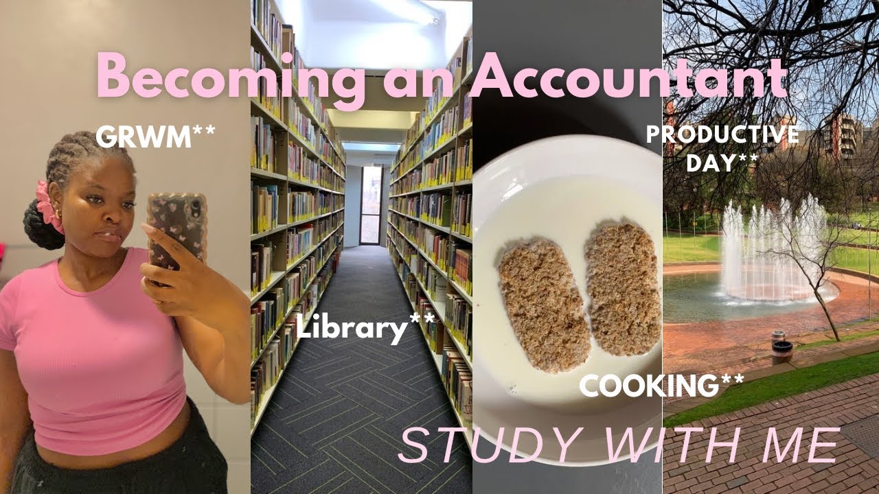 Vlog! Becoming An Accountant|| UJ Student|| Study With Me|| Library|| GRWM|| Cooking🌸💕