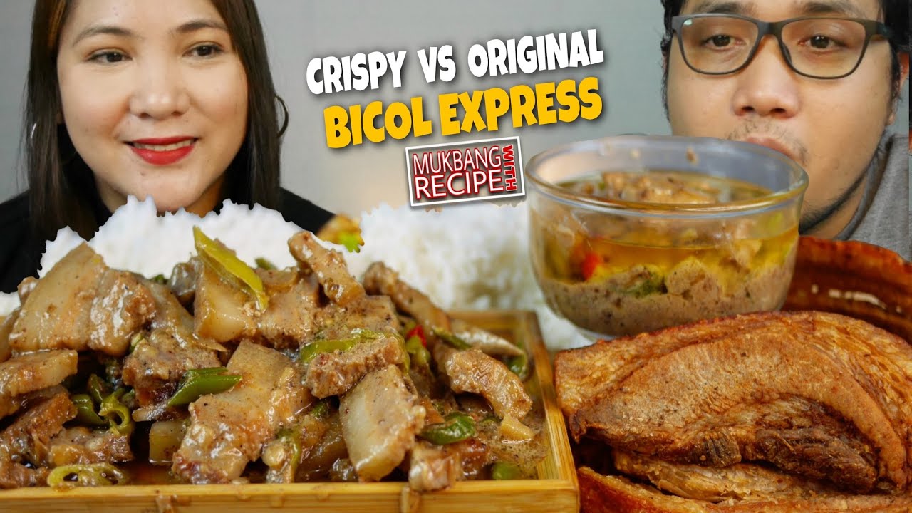 CRISPY VS ORIGINAL BICOL EXPRESS | MUKBANG PHILIPPINES