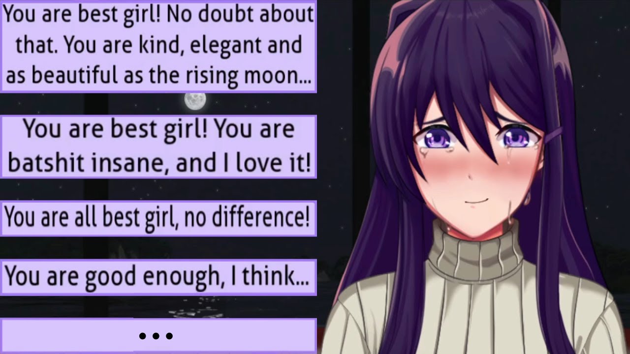 Юрий спрашивает меня, считаю ли я ее лучшей девушкой - Just Yuri Mod