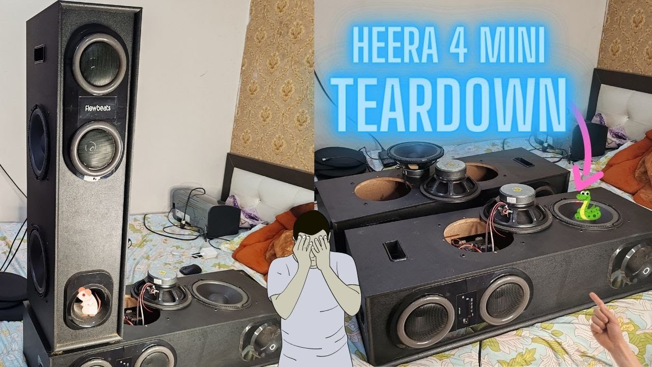 What is inside Flowbeats Heera 4 Mini Tower Speaker Teardown #teardown #heera4pro #heera4mini
