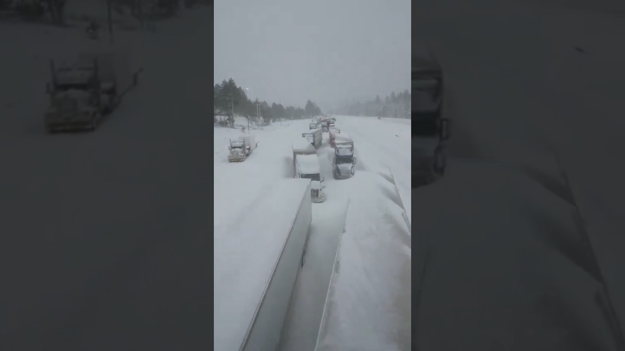 Снежный Апокалипсис в Калифорнии I80 Sacramento CA 