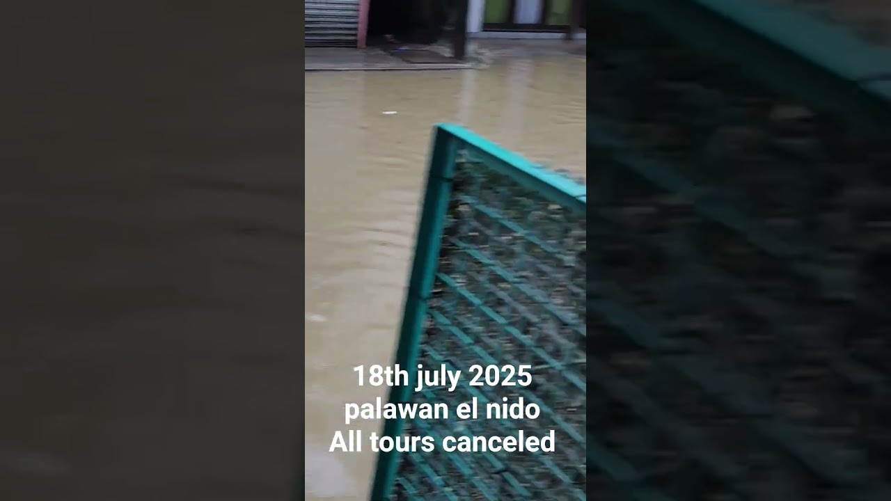 flood elnido .all tours canceled. #palawan #beach #paradisephilippines #travel #vacation #tourism