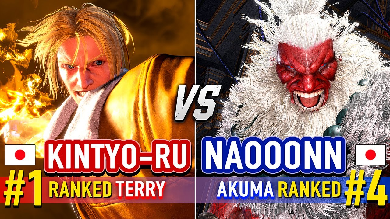 SF6 🔥 KINTYO-RU (#1 Ranked Terry) vs NAOOONN (#4 Ranked Akuma) 🔥 SF6 High Level Gameplay