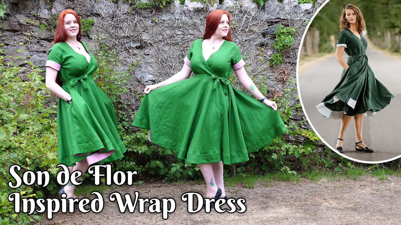 Making a Linen Wrap Dress | Cottage Core Inspired