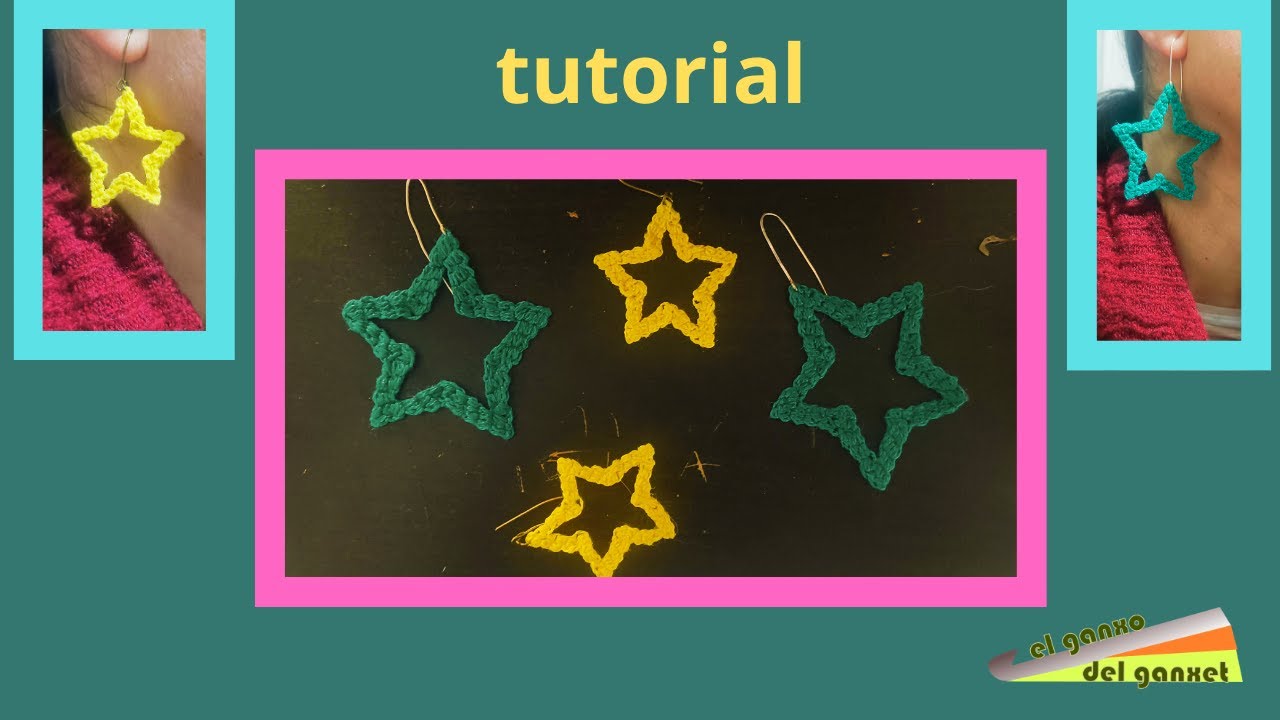 tutorial pendientes de ganchillo. Earrings crochet tutorials. Diy crafts