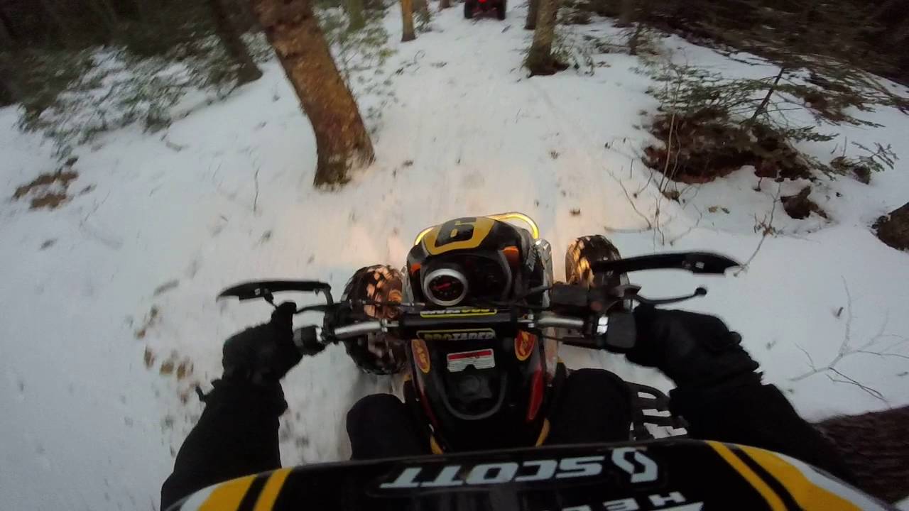 Bombardier DS650 Baja winter trail riding