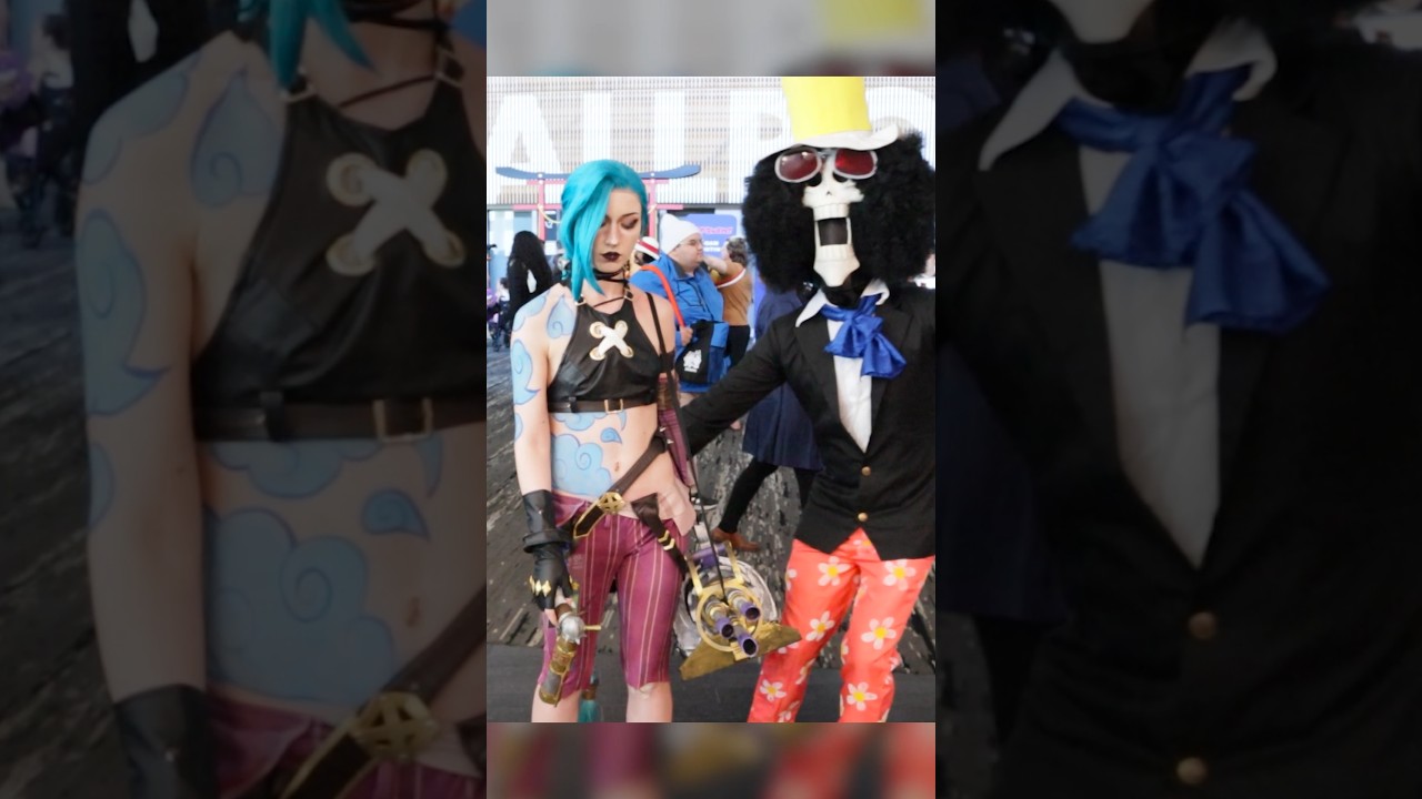 Brook steals pantsu from Jinx 💀 #onepiece #jinx #cosplay